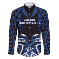 Custom Aotearoa Ngati Tuwharetoa Family Matching Tank Maxi Dress and Hawaiian Shirt Maori Pattern New Zealand - Polynesian Pride