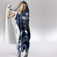 Aotearoa Ngati Tuwharetoa Hooded Blanket Maori Pattern New Zealand - Polynesian Pride