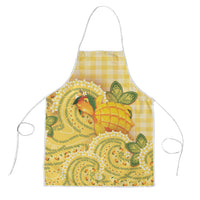 Hawaii Palaka Apron Cute Ripe Mango Turtle On The Waves