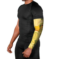 Hawaii Palaka Arm Sleeves Cute Ripe Mango Turtle On The Waves DT05 - Polynesian Pride