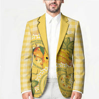 Hawaii Palaka Blazer Cute Ripe Mango Turtle On The Waves
