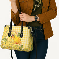 Hawaii Palaka Leather Bag Cute Ripe Mango Turtle On The Waves