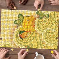 Hawaii Palaka Puzzle Cute Ripe Mango Turtle On The Waves