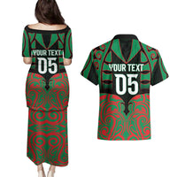Custom Aotearoa Ngati Hine Couples Matching Puletasi and Hawaiian Shirt Maori Pattern New Zealand DT05 - Polynesian Pride