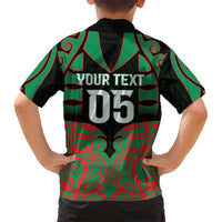 Custom Aotearoa Ngati Hine Family Matching Tank Maxi Dress and Hawaiian Shirt Maori Pattern New Zealand - Polynesian Pride