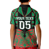 Custom Aotearoa Ngati Hine Kid Polo Shirt Maori Pattern New Zealand - Polynesian Pride