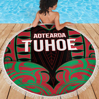 Aotearoa Tuhoe Beach Blanket Maori Pattern New Zealand DT05 - Polynesian Pride