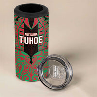 Custom Aotearoa Tuhoe 4 in 1 Can Cooler Tumbler Maori Pattern New Zealand DT05 - Polynesian Pride