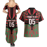 Custom Aotearoa Tuhoe Couples Matching Summer Maxi Dress and Hawaiian Shirt Maori Pattern New Zealand DT05 - Polynesian Pride