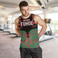 Custom Aotearoa Tuhoe Men Tank Top Maori Pattern New Zealand DT05 Red - Polynesian Pride