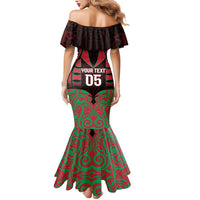 Custom Aotearoa Tuhoe Mermaid Dress Maori Pattern New Zealand - Polynesian Pride