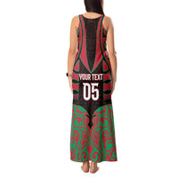 Custom Aotearoa Tuhoe Tank Maxi Dress Maori Pattern New Zealand - Polynesian Pride