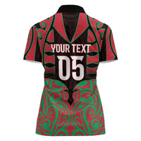 Custom Aotearoa Tuhoe Women Polo Shirt Maori Pattern New Zealand - Polynesian Pride