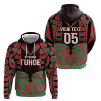 Custom Aotearoa Tuhoe Zip Hoodie Maori Pattern New Zealand - Polynesian Pride