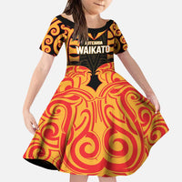 Custom Aotearoa Waikato Family Matching Puletasi and Hawaiian Shirt Maori Pattern New Zealand - Polynesian Pride
