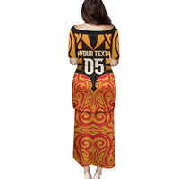 Custom Aotearoa Waikato Family Matching Puletasi and Hawaiian Shirt Maori Pattern New Zealand - Polynesian Pride