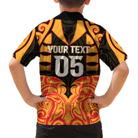 Custom Aotearoa Waikato Family Matching Tank Maxi Dress and Hawaiian Shirt Maori Pattern New Zealand - Polynesian Pride