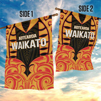 Aotearoa Waikato Garden Flag Maori Pattern New Zealand - Polynesian Pride