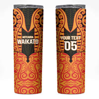 Custom Aotearoa Waikato Skinny Tumbler Maori Pattern New Zealand - Polynesian Pride