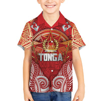 Tonga King's Birthday Hawaiian Shirt Gold Royal Crown Tribal Patterns DT05 - Polynesian Pride