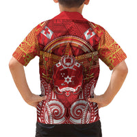 Tonga King's Birthday Hawaiian Shirt Gold Royal Crown Tribal Patterns DT05 - Polynesian Pride