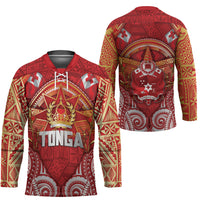 Tonga King's Birthday Hockey Jersey Gold Royal Crown Tribal Patterns