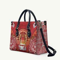 Tonga King's Birthday Leather Bag Gold Royal Crown Tribal Patterns