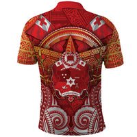 Tonga King's Birthday Polo Shirt Gold Royal Crown Tribal Patterns DT05 - Polynesian Pride