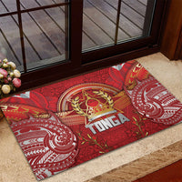 Tonga King's Birthday Rubber Doormat Gold Royal Crown Tribal Patterns