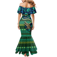 Personalised Solomon Islands Independence Day Mermaid Dress Crocodile Hibiscus Tribal Pattern DT05 - Polynesian Pride