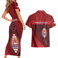 French Polynesia Is In My DNA Couples Matching Short Sleeve Bodycon Dress and Hawaiian Shirt DT05 - Polynesian Pride