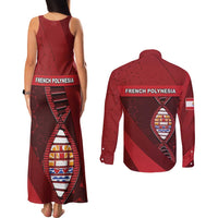 French Polynesia Is In My DNA Couples Matching Tank Maxi Dress and Long Sleeve Button Shirt DT05 - Polynesian Pride