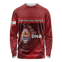 French Polynesia Is In My DNA Long Sleeve Shirt DT05 Unisex Red - Polynesian Pride