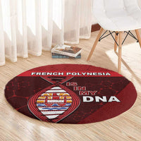 French Polynesia Is In My DNA Round Carpet - Polynesian Pride
