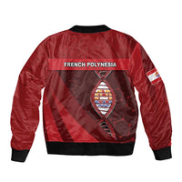 French Polynesia Is In My DNA Sleeve Zip Bomber Jacket - Polynesian Pride