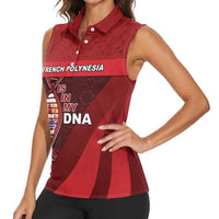 French Polynesia Is In My DNA Women Sleeveless Polo Shirt DT05 - Polynesian Pride