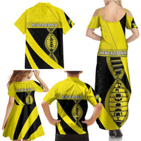 New Caledonia Is In My DNA Family Matching Summer Maxi Dress and Hawaiian Shirt - Polynesian Pride