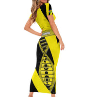 New Caledonia Is In My DNA Short Sleeve Bodycon Dress - Polynesian Pride