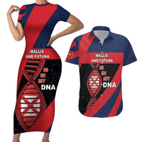 Wallis And Futuna Is In My DNA Couples Matching Short Sleeve Bodycon Dress and Hawaiian Shirt - Polynesian Pride
