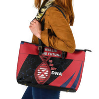 Wallis And Futuna Is In My DNA Leather Tote Bag - Polynesian Pride