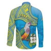Personalised Palau Biib Bird Family Matching Mermaid Dress and Hawaiian Shirt Rur Flower And Rock Islands Patterns