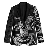 Personalised Guam Liberation Day Blazer Black White Latte Stone Tribal Patterns