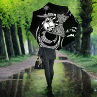 Guam Liberation Day Umbrella Black White Latte Stone Tribal Patterns