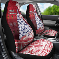 American Samoa Christmas Car Seat Cover Seashell Xmas Tree Tribal Waves DT05 - Polynesian Pride