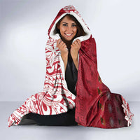 American Samoa Christmas Hooded Blanket Seashell Xmas Tree Tribal Waves DT05 - Polynesian Pride