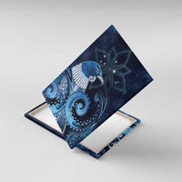 New Zealand Matariki Canvas Wall Art Maori Tui Bird Blue Galaxy