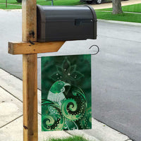 New Zealand Matariki Garden Flag Maori Tui Bird Green Galaxy