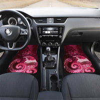 New Zealand Matariki Car Mats Maori Tui Bird Magenta Galaxy