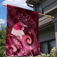 New Zealand Matariki Garden Flag Maori Tui Bird Magenta Galaxy