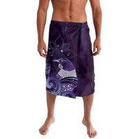 New Zealand Matariki Lavalava Maori Tui Bird Purple Galaxy DT05 Purple - Polynesian Pride